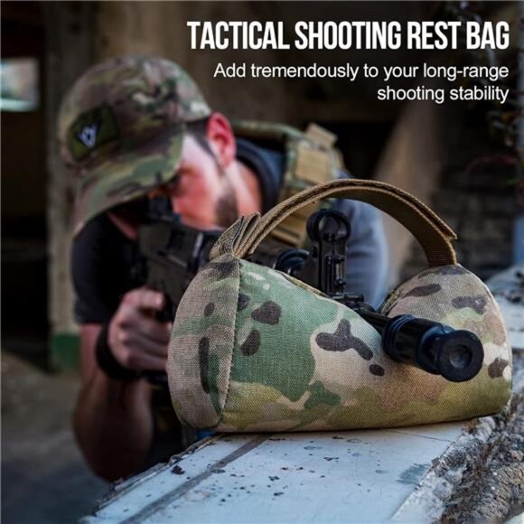 Shooting Rest Bag, Pre-Filled Shooting Bench Rest Bags Front & Rear - Picture 4 of 7